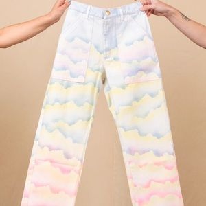 Big Bud Press All over cloud airbrushed work pants